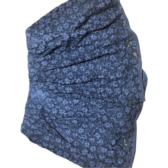 Cottagecore POL Women’s Blue Floral Lace Summer Mini Skort Size small - Picture 2 of 9